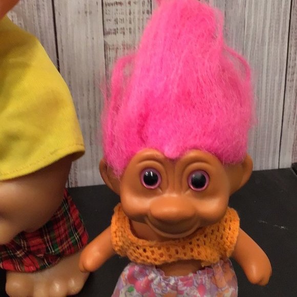 Dam Norfin Troll Doll set lot Vintage 1977 - Picture 5 of 9